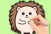 Coloring Book: Cute Hedgehog